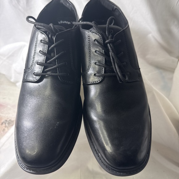 Hush Puppies Men's Black Leather Lace Up Oxford Dress Shoes - 8.5w